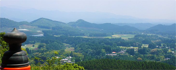 霞神社から見た風景の写真